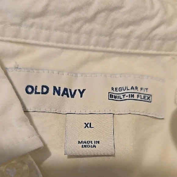 Old Navy White Casual Button Down Shirt Long Sleeve XL - Picture 2 of 3